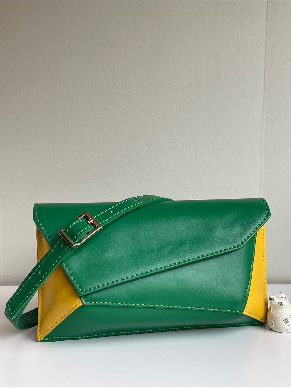 ISADORA Italian Genuine Leather 3D Clutch Crossbody
